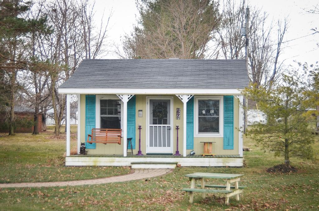 A tiny home custom shed in Indiana